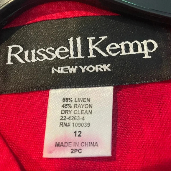 Russell Kemp red sleeveless top size 12 - Picture 3 of 4